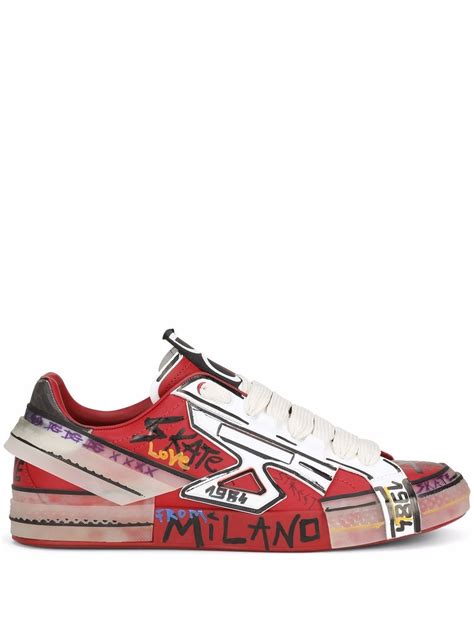 dolce and gabbana hand painted shoes